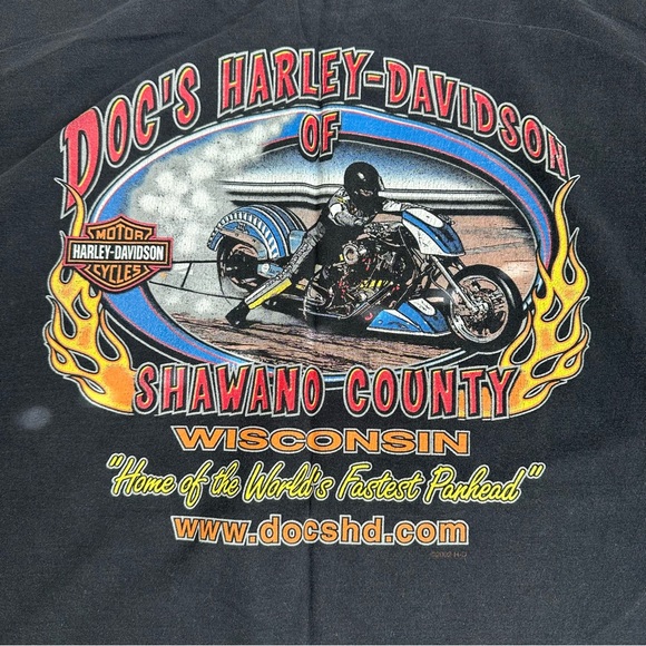 Harley-Davidson Tee from Doc’s in Shawano Wisconsin WI XL - Picture 3 of 9